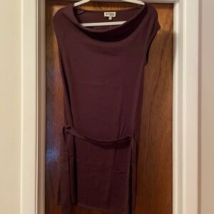 Ethos- Brand New sleeveless brown dress with belt-size medium